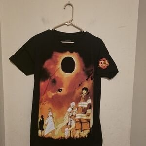 Fire Force Kodansha Men's Size M Black Graphic T-Shirt Shinra Kusakabe Anime